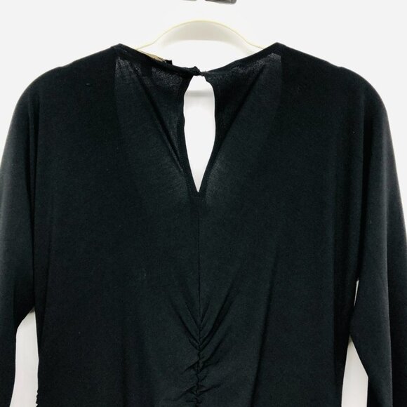 Mesmerize Black Surplice Neckline Half Sleeve Lisa Midi Dress size M - Picture 5 of 16